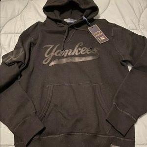 Polo Ralph Lauren Yankees leather hoodie Size S